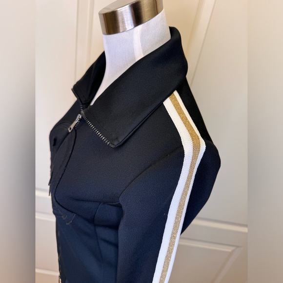 Moncler Metalic Stripe Logo Track Jacket. Size Small - Picture 7 of 11